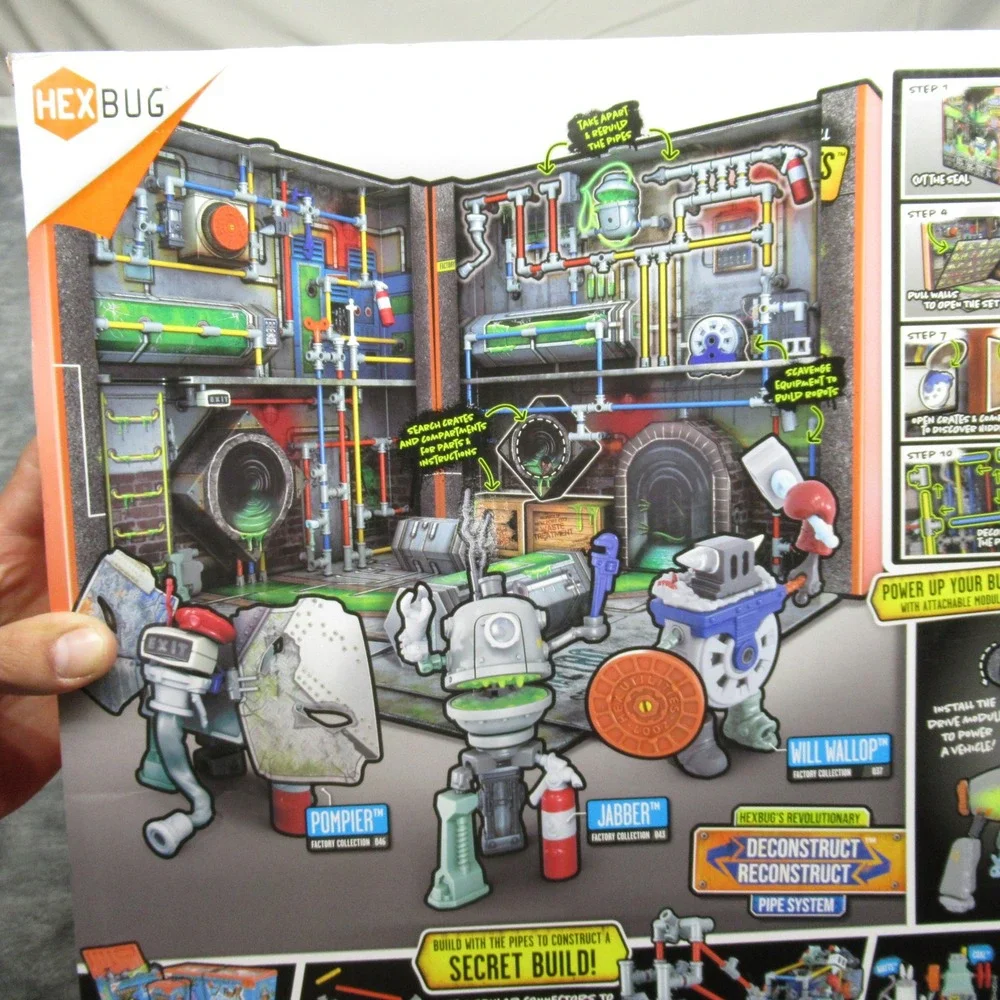 HEXBUG Junk Bots Factory Collection Metro Sewer System 285+ Pieces Sealed NEW‎